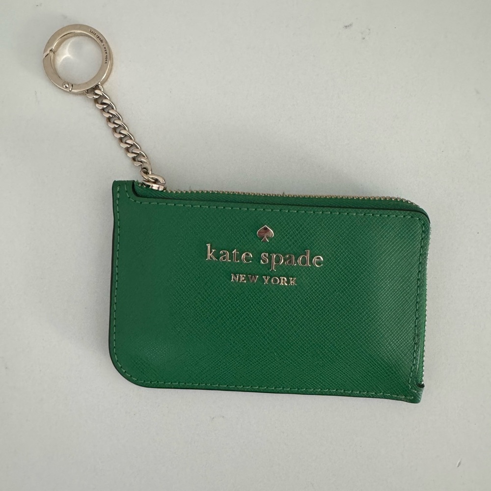 Kate Spade Green Keychain Wallet